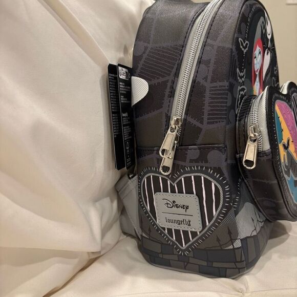 Loungefly X Nightmare Before Christmas Love Backpack & Zip Wallet Set NWT - Picture 4 of 14
